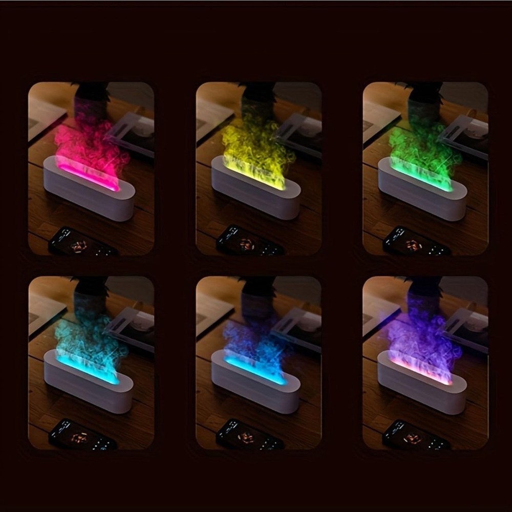 Hougnioe Aromatherapy Essential Oil Diffuser, Timer Off Flame One Size, White