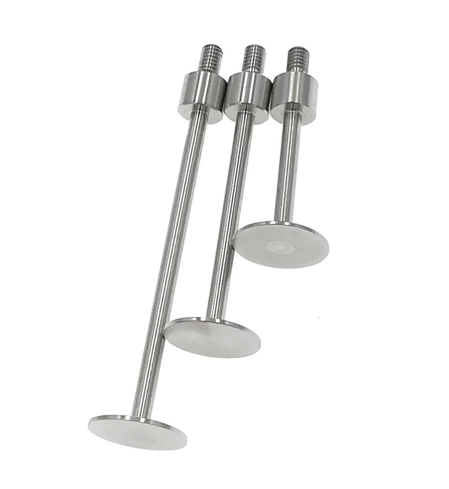 Flat Contact Points for Dial Indicator M2.5 Thread 10mm Diameter Set of 2