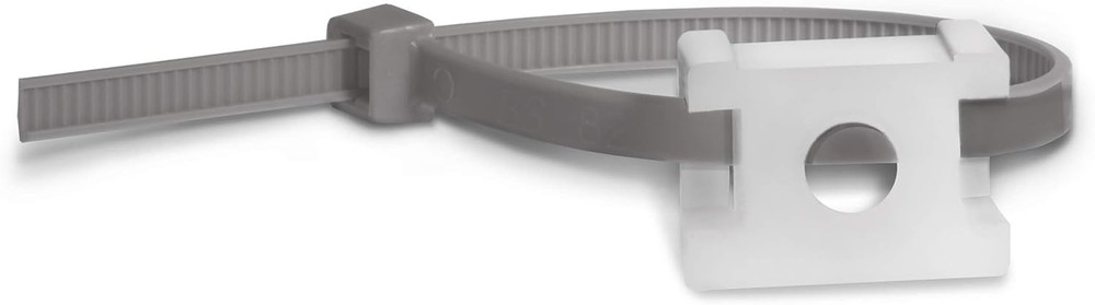 Cable Tie Mounting Base Saddle Type White Nylon Wire Holder Self-Adhesive 100 Pa