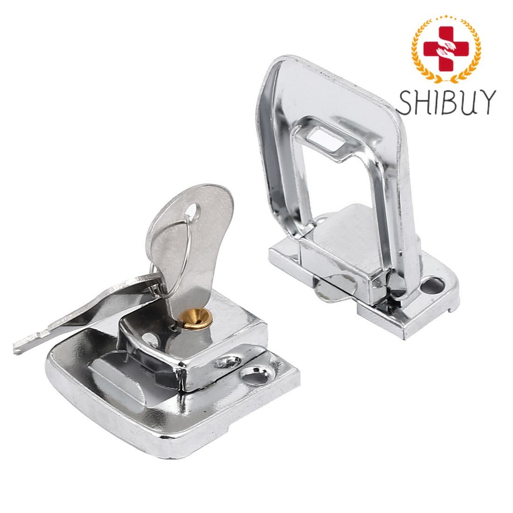 2pcs Keys Toggle Latches Catch Hasp Lock Silver Color