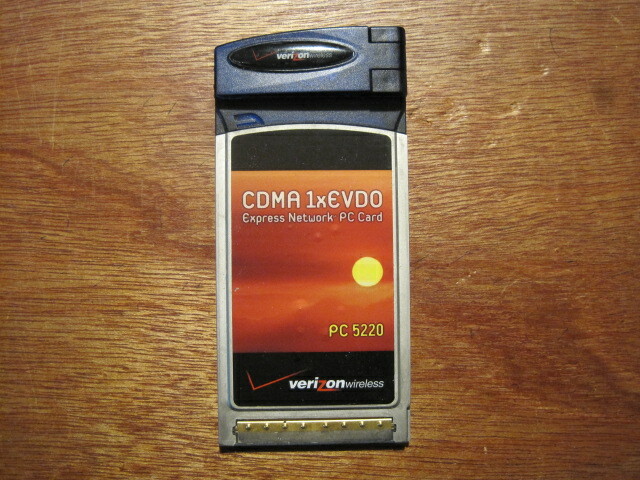 Verizon Wireless CDMA 1xEVDO Express Network PC Card PC5220