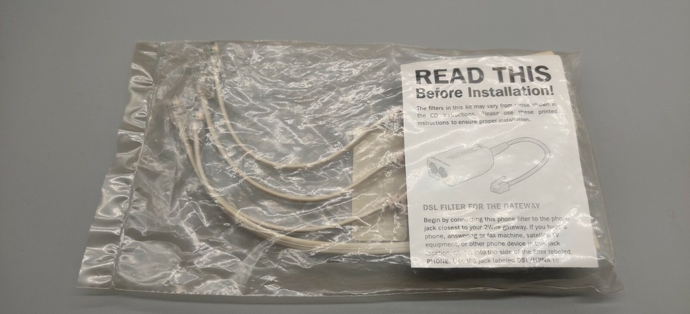 2Wire DSL Filter Kit - 4 Filter Kit, 1 for Gateway and 3 for Phones