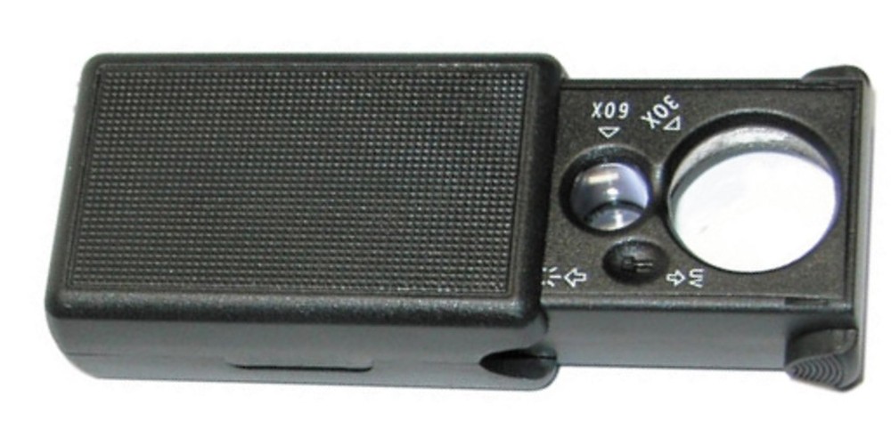 MAGNIFIER WITH LED & UV LIGHT PULL TYPE