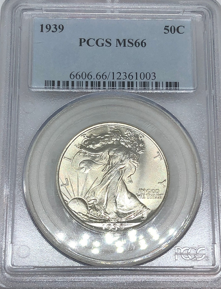 1939 Walking Liberty Half Dollar PCGS MS66