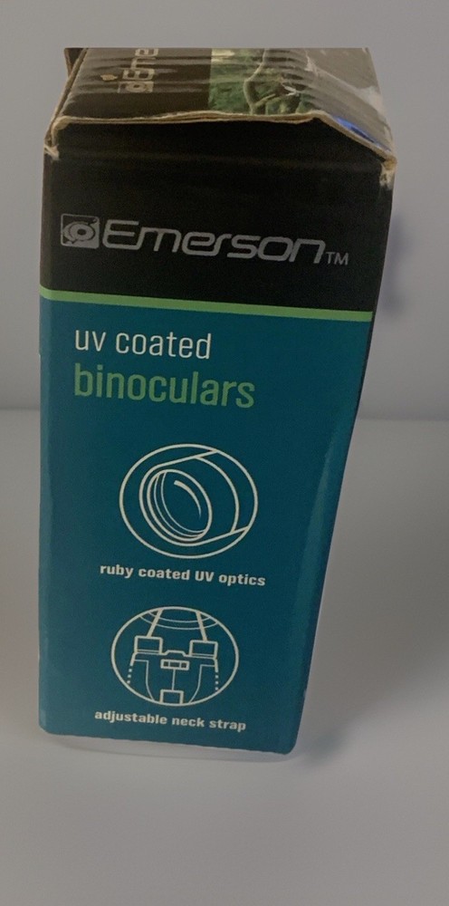 Emerson UV Coated Binoculars W/ Protective Carrying Pouch Ruby Colored Optics