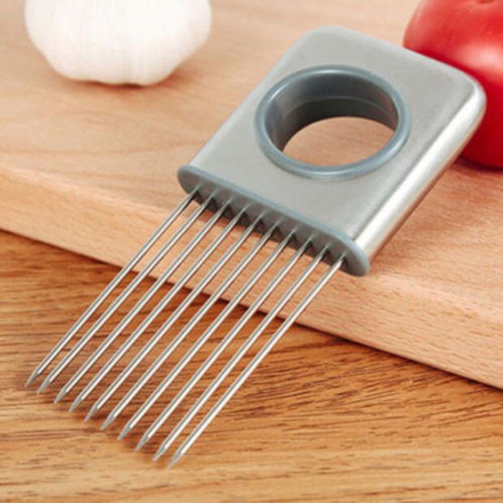 Stainless Steel Onion Holder Use for Slice Vegetable or Meet Easy Operation