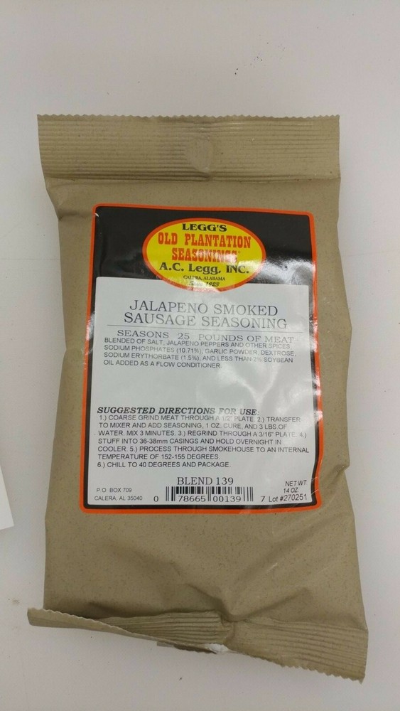 Jalapeno Smoked Sausage Seasoning