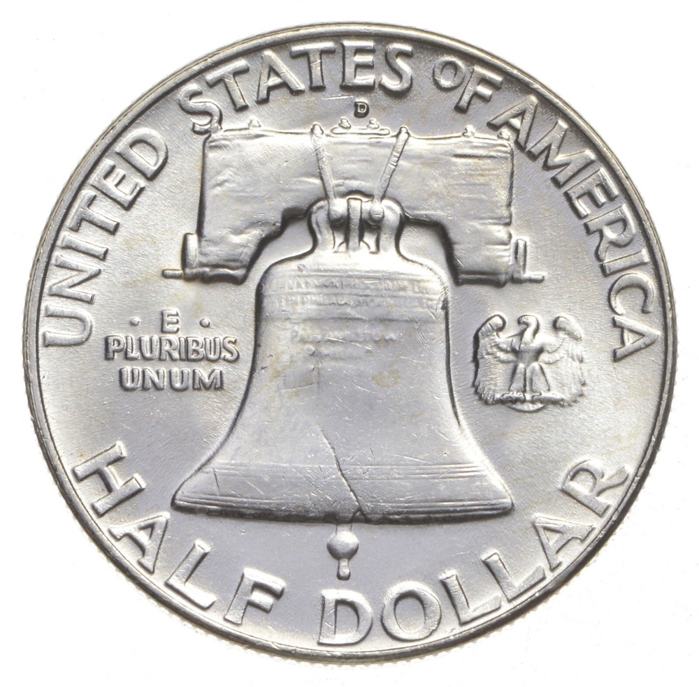 Choice Unc 1962 D Franklin Half Dollar Gem BU From Original Roll
