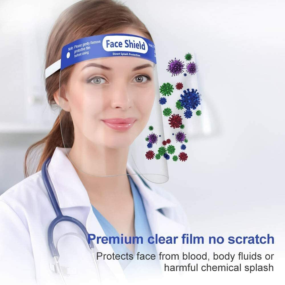 (2-PACK) Face Shield - Anti-Fogging -Transparent - # FACE-02.HAW