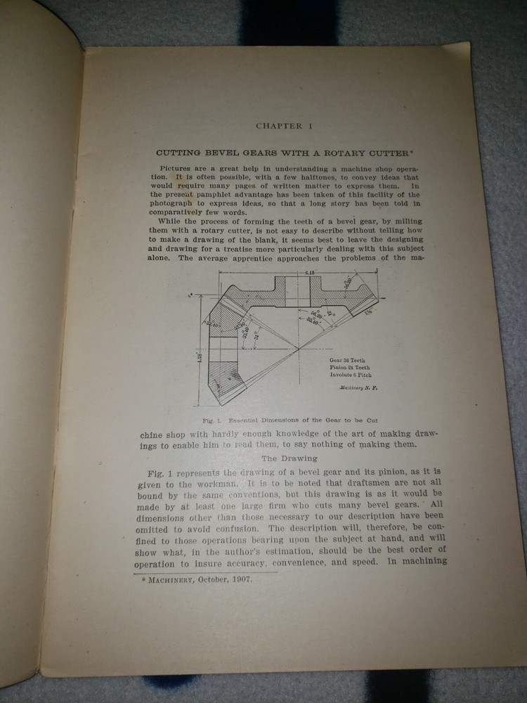 1910 Machinery's Reference Series #10 Examples Of Machine Shop Practice Guide