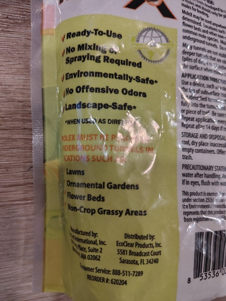 MoleX Mole Killer Pellets and Control 8 oz. Environmentally Safe Ready-to-Use