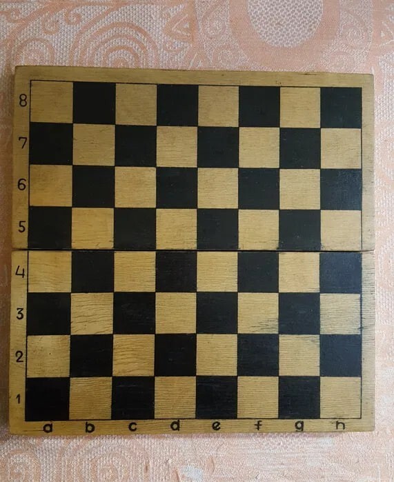 Nice Vintage Wooden Chess Set Soviet USSR