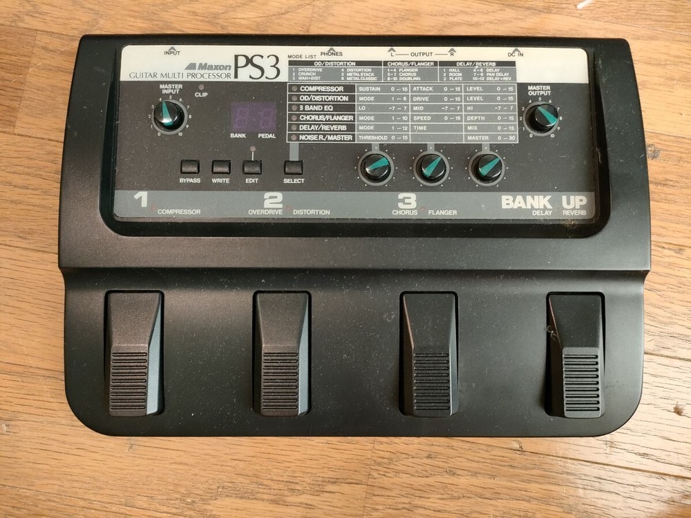 MAXON PS3 Guitar Multi Effects Pedal good condition
