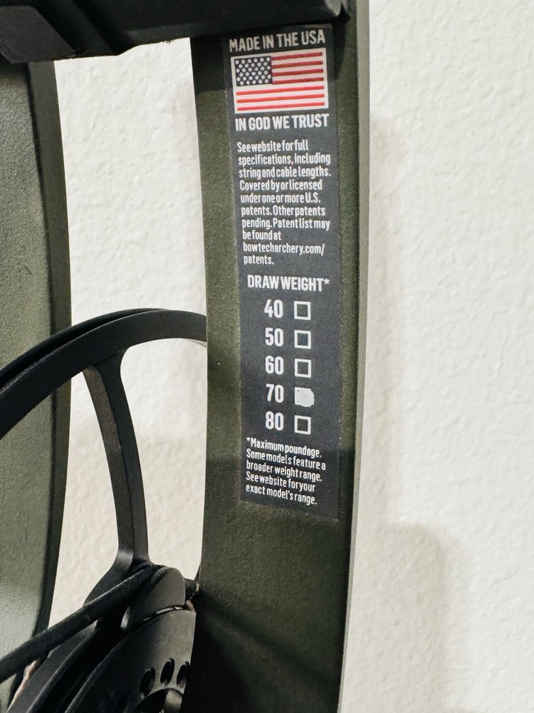 New RH Bowtech Solution LS 60-70# Green