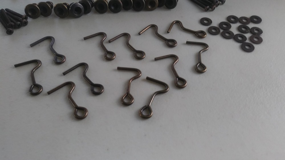 Vintage Window Shutter Hardware - Hook & Knob Set. 12 sets . 449