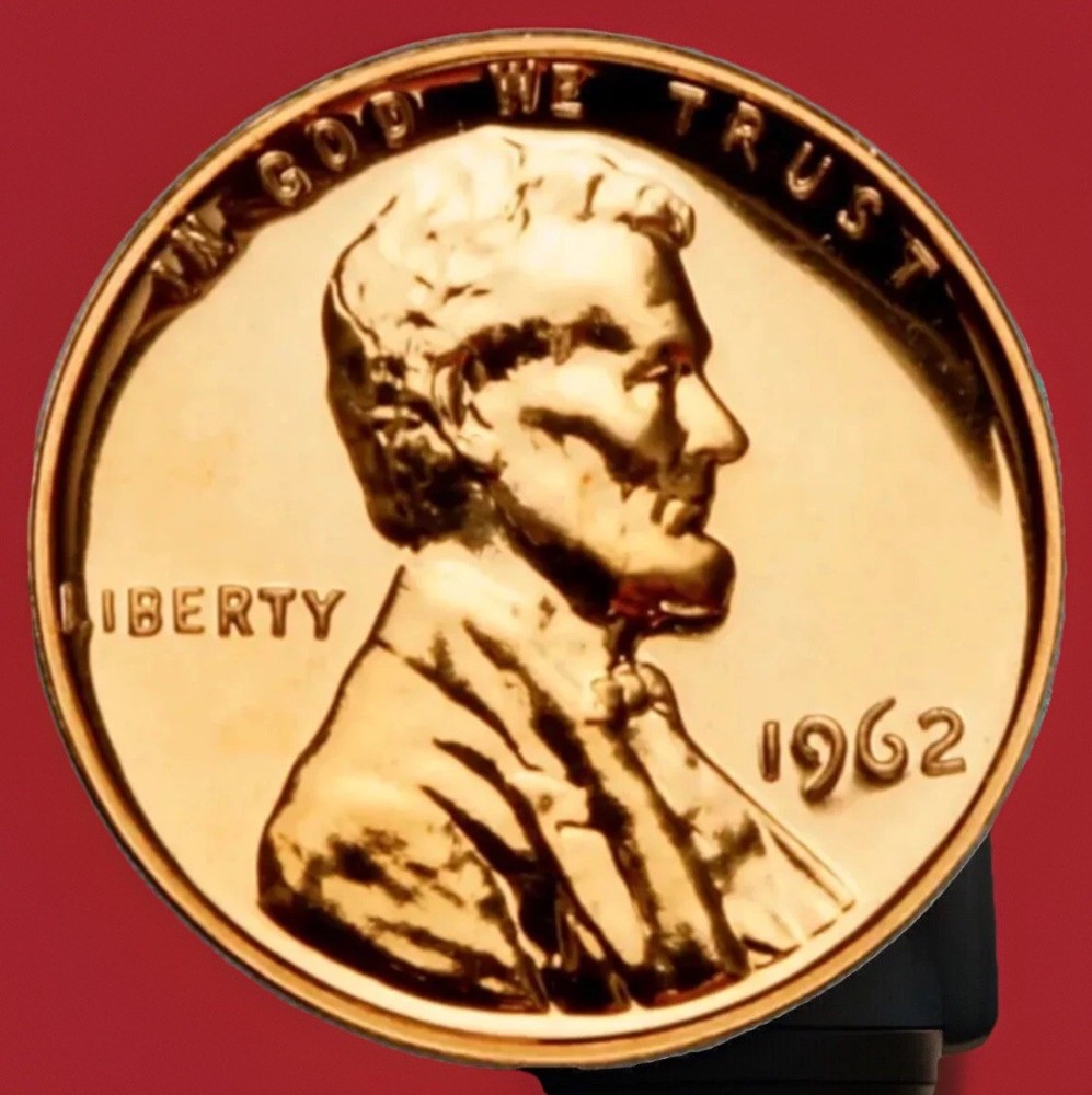 1962 Lincoln Memorial Cent Red Flashy Gem Proof fast shipping with tracking