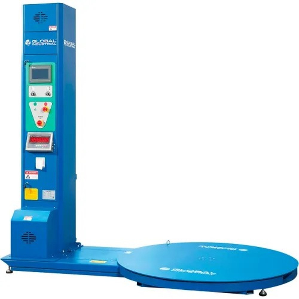 Global Industrial? Semi-Automatic Stretch Wrap Machine with NTEP Component Scale