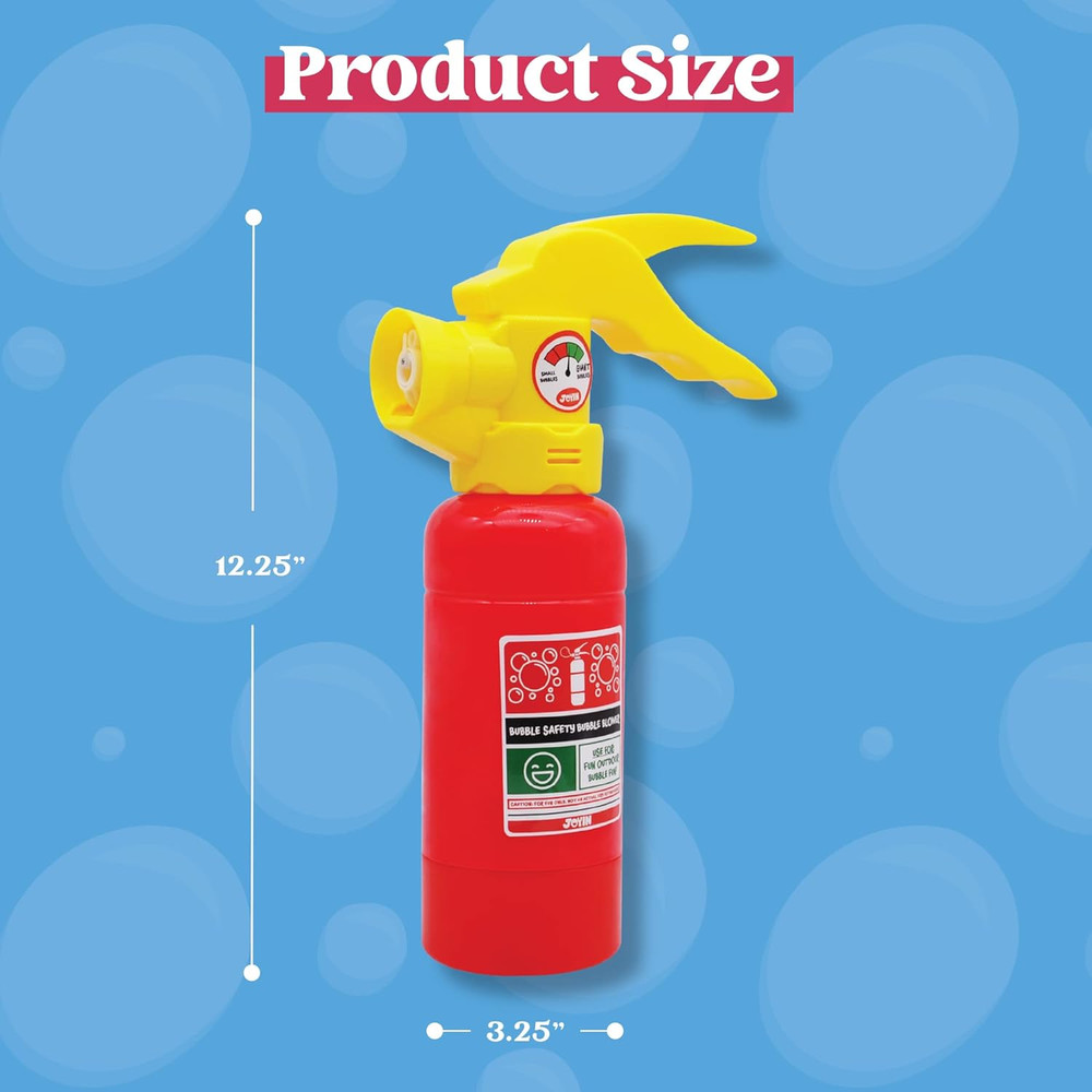 Automatic Fire Extinguisher Bubble Machine with Solution for Kids Summer Fun Toy