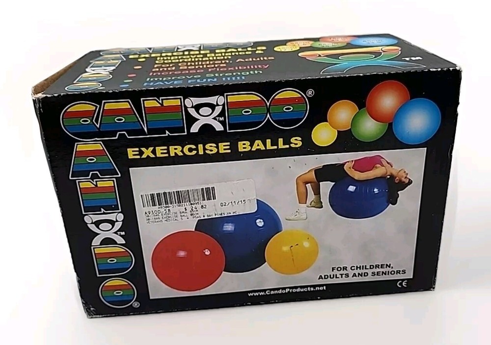 CanDo Inflatable Exercise Ball - Regular  - Green - 26" (65 cm) - New In Box
