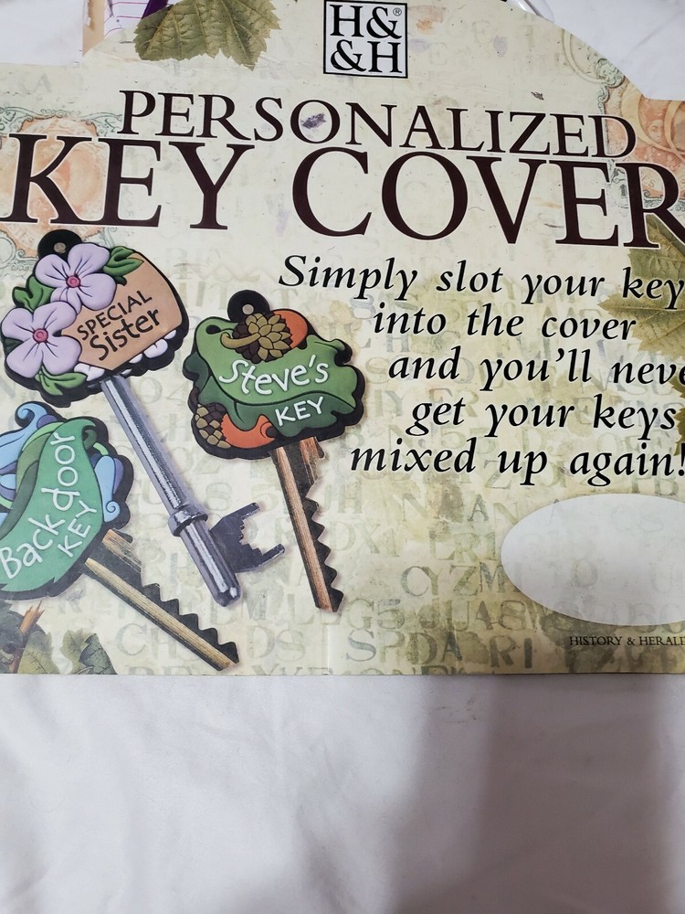 PERSONALIZED KEY COVERS  NAMES WITH A,B & C