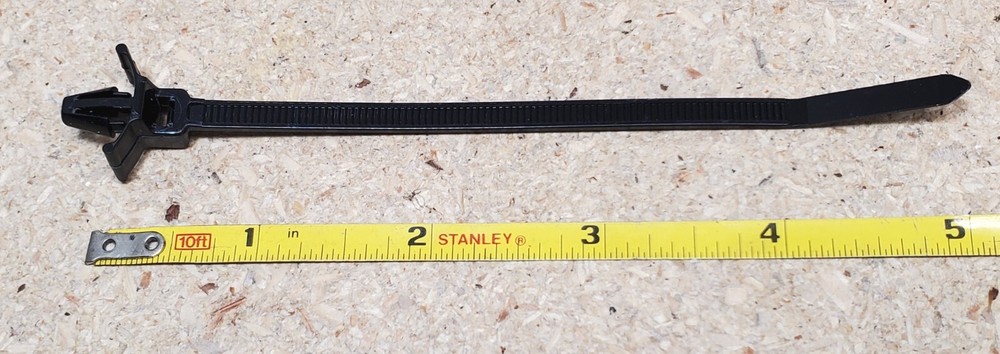 Panduit wing push type nylon cable tie bands - PLWP1S-CO - 57 pieces