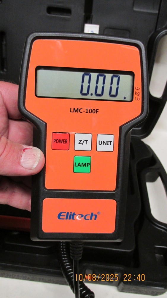 Elitech lmc-100f electronic digital refrigerant charging scale 220lb