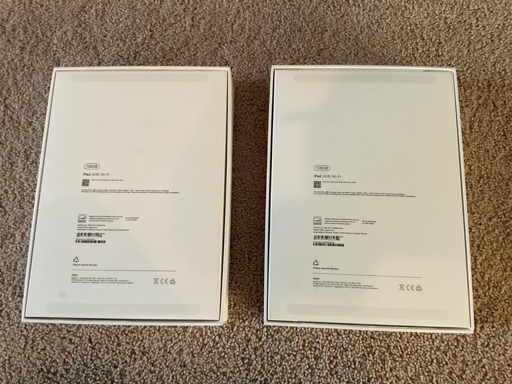 (2) Ipad boxes empty