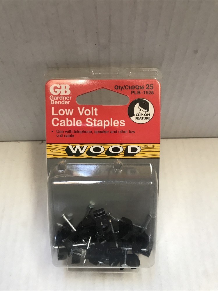 Gardner Bender Low Volt Cable Staples PLB-1525 (25 Pack)  (LC-7)