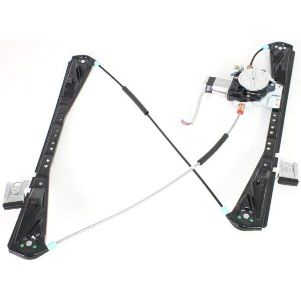Front, Passenger Side Power Window Regulator, With Motor For 00-02 LS