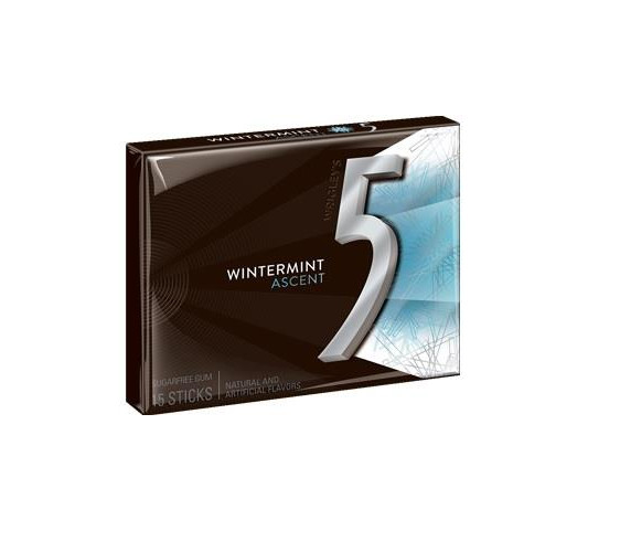 Wrigley's 5 Gum Wintermint Ascent, 10 Pack- 150 Count