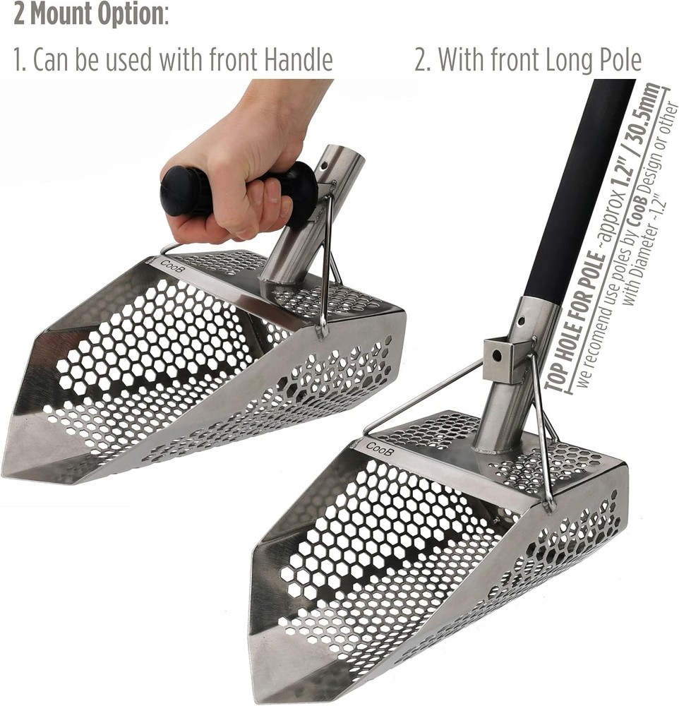 Metal Detecting Scoop Stainless Beach Dig Tool