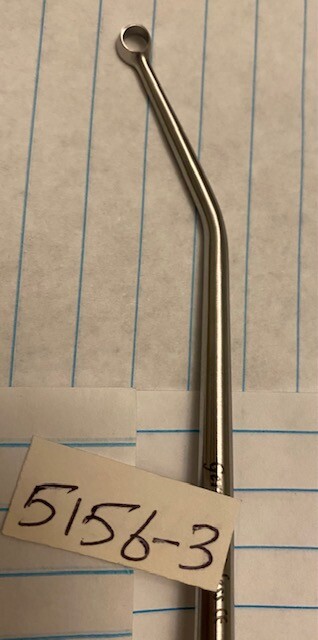 WM5156-3MM---Cone Ring Curette Curved Ring 3mm Length 8.75"