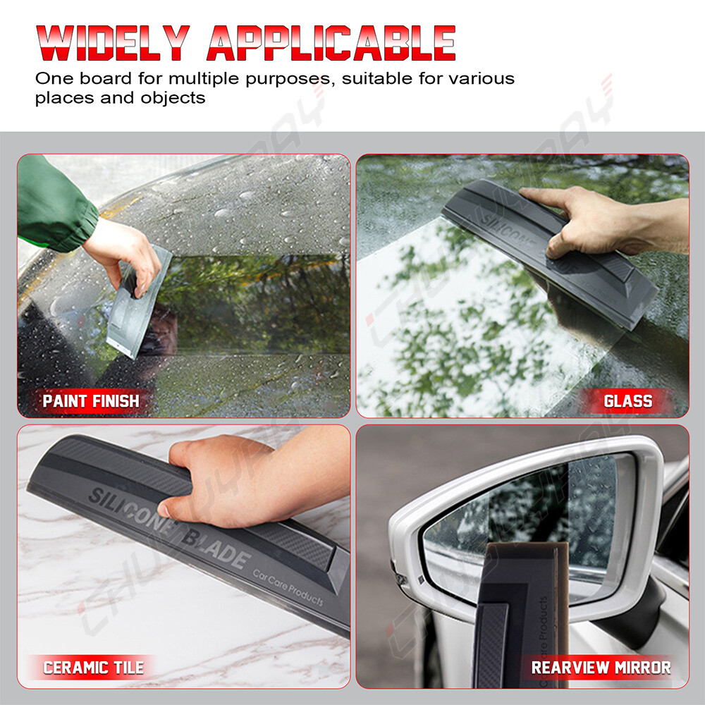 Car Glass Scraper bladesD Sharp Water Wiper Dryer Squeegee Black