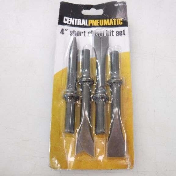 Central Pneumatic 68277 4" short chisel Bits New, Sealed 4pc.