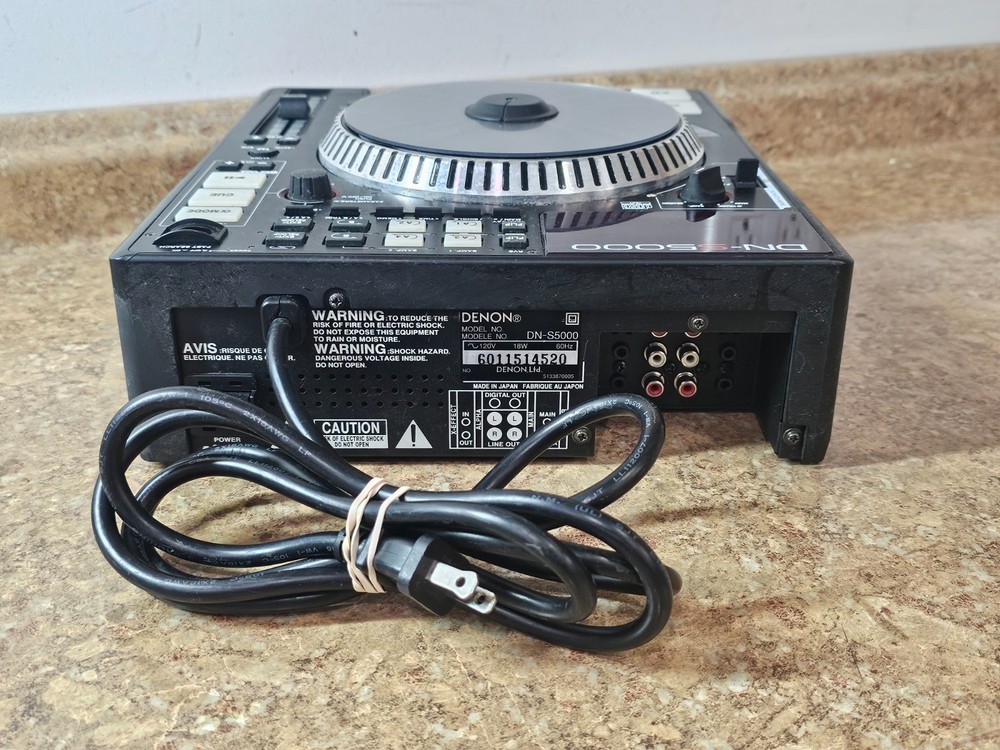 Denon DN-S5000 Digital CD Turntable DJ Controller *Missing Toggle Switch*