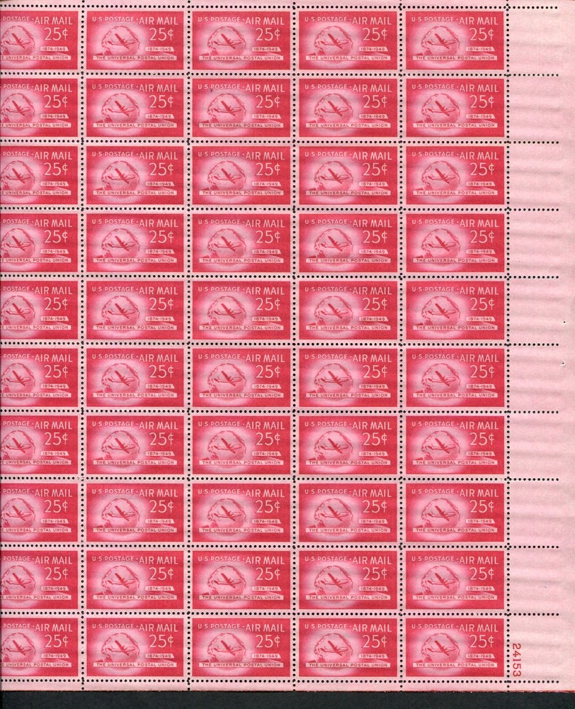 US Sheet MNH #C44 25c UPU   ,C044