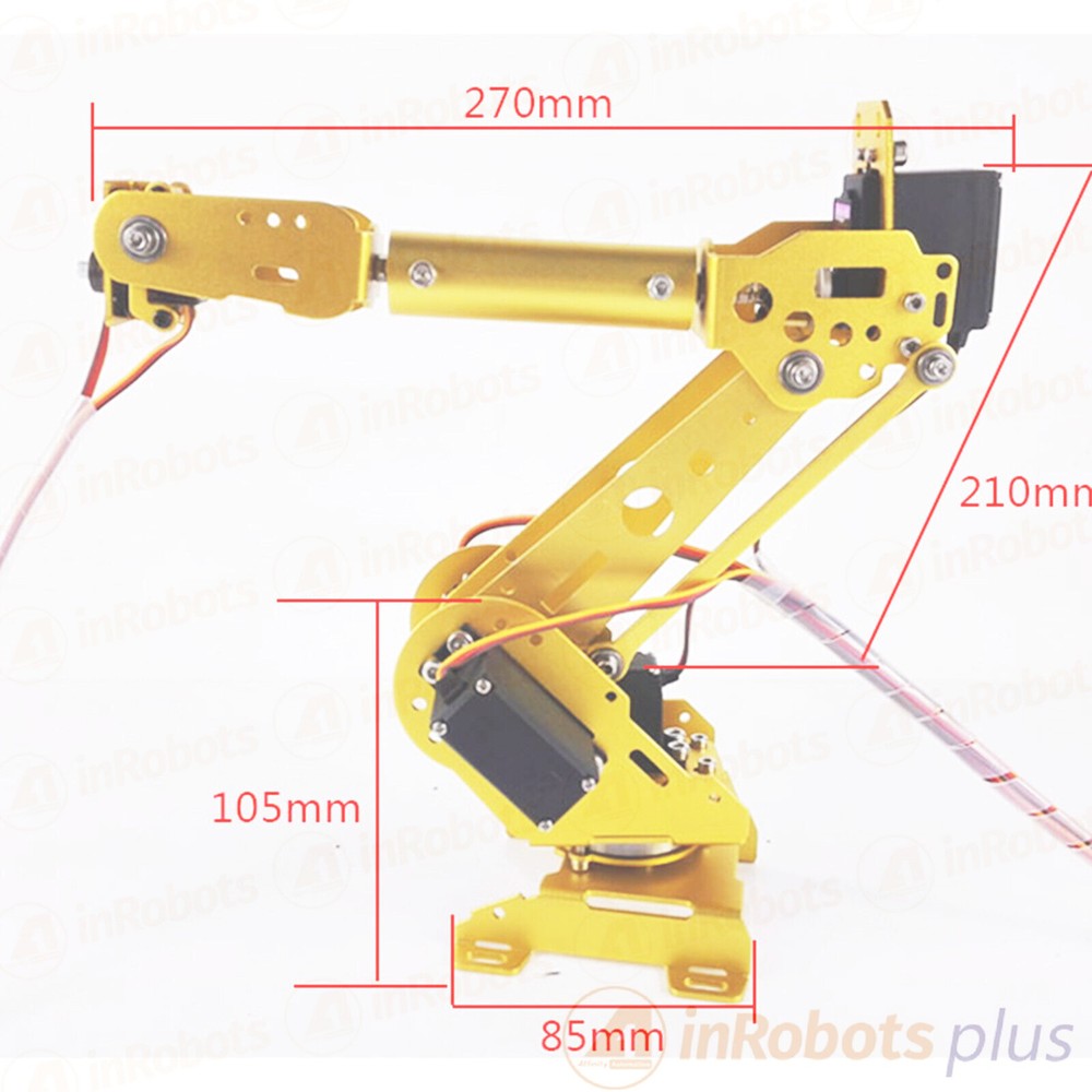 6 Axis Robot Arm ABB Industrial Mechanical Manipulator + Servos Unassembled