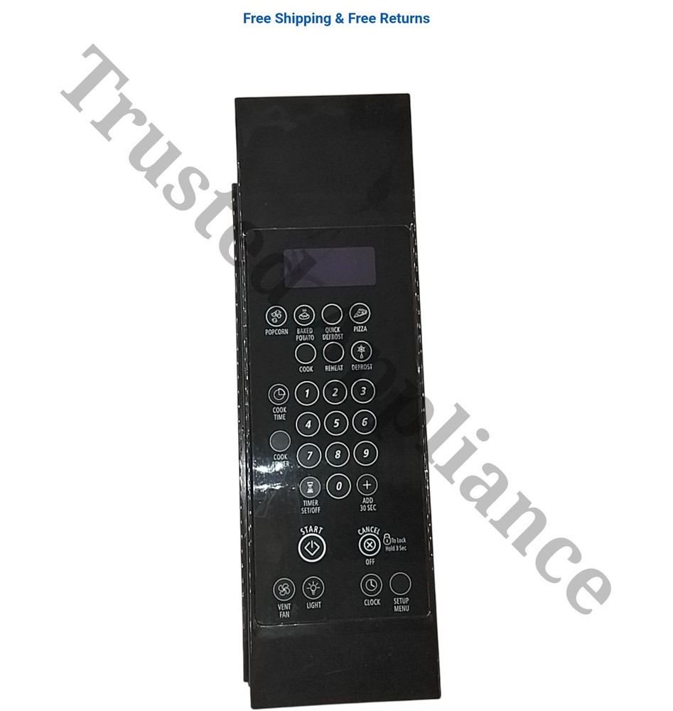 Whirlpool Microwave Control Panel Console W10211459 black