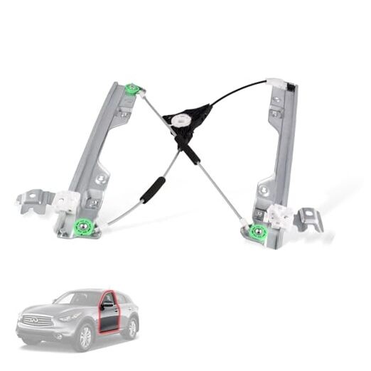 Front Left Driver Side Power Window Regulator Without Motor Compatible for