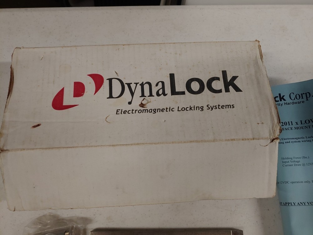 Dynalock 2011 Series Single Magnet 1200lb Electromagnetic Lock
