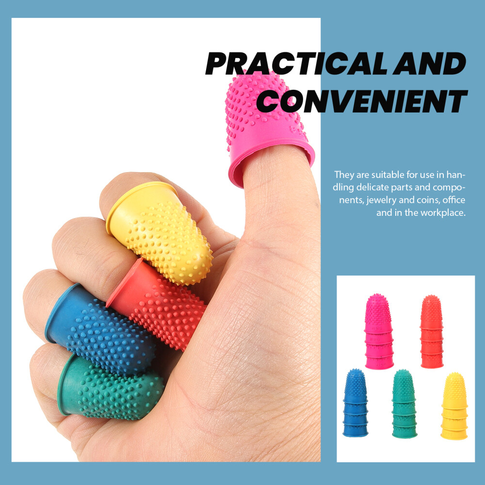 20PCS Rubber Finger Compact Finger Covers Multi-function Finger Protectors