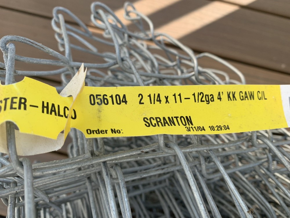 MASTER HALCO GALVANIZED FENCING CHAIN LINK FABRIC 4'