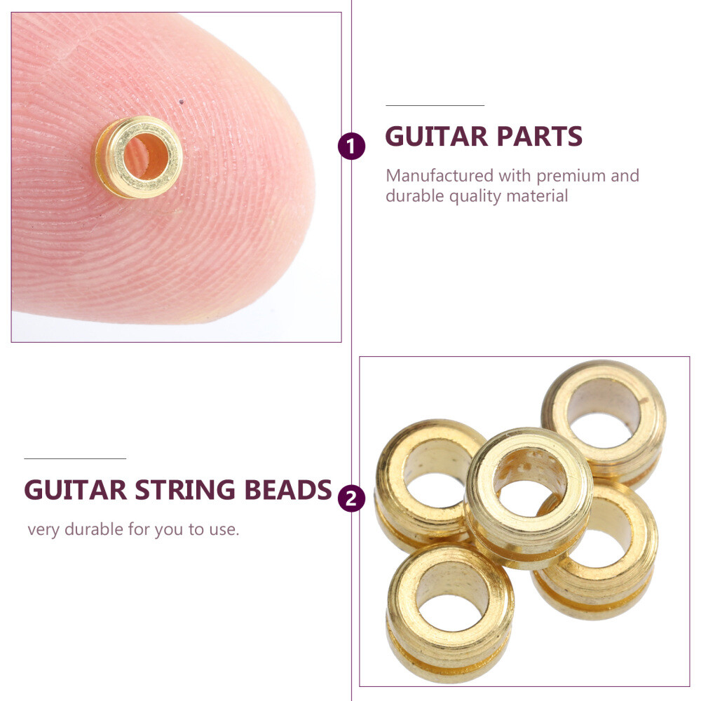 10 Pcs Guitar String Bead Ukulele String Bead Part Guitar Pegs