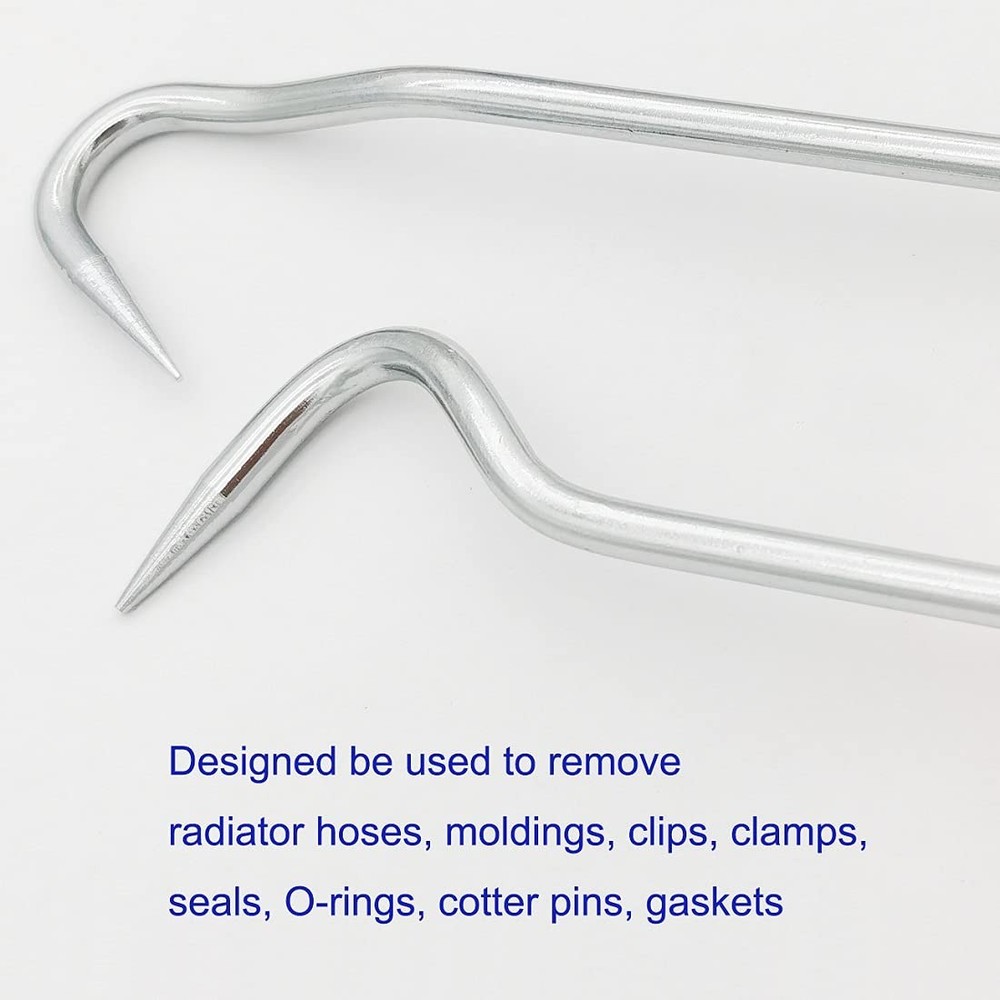 Hose Removal Hook Pick Set, 10" Hook, 8" Remover, Hose Puller Tool for Radiat...