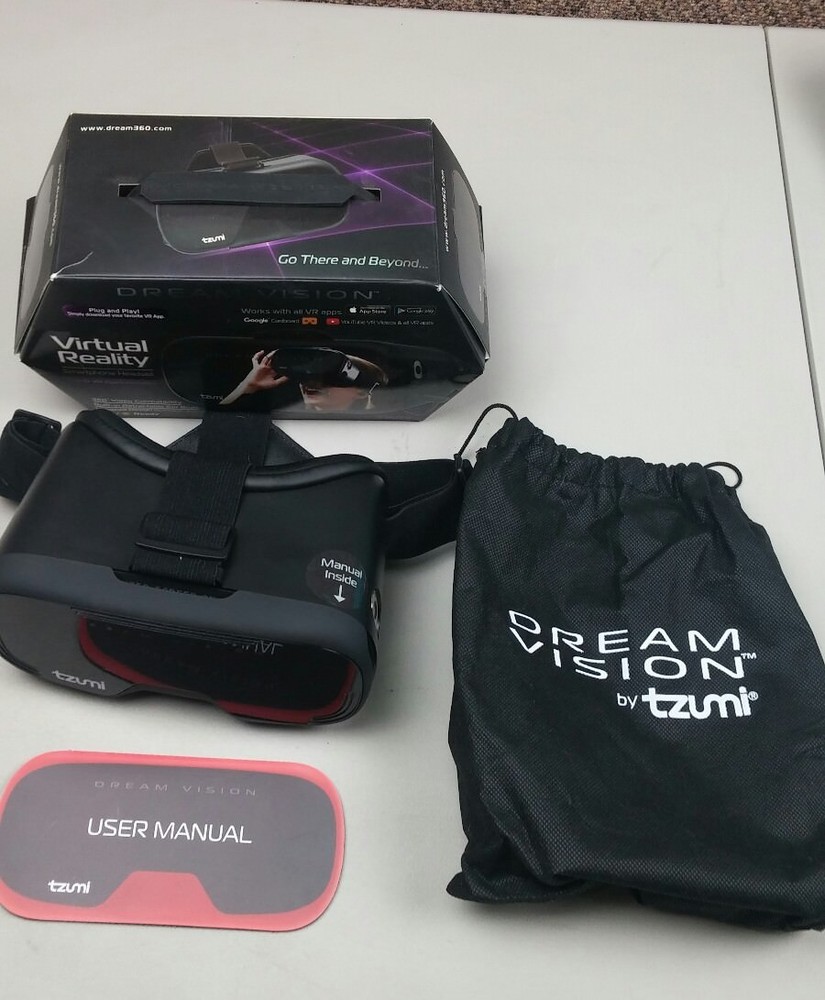 Dream Vision Virtual Reality Smartphone Headset BLACK New Open box ios android