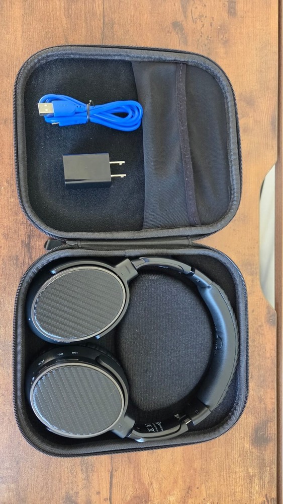 Headphones Atomick Bluetooth APT X SCR Active Noise Cancelling, Pre Owned
