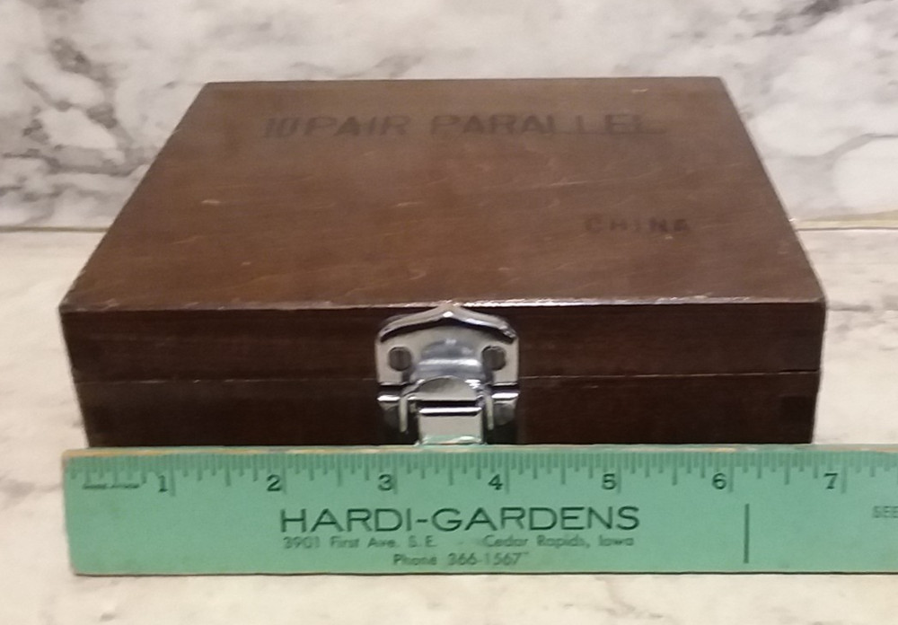 1/8" Thin Precision Parallel 5 Pair, 10 Pc Hardened & Ground w/ Wood Case
