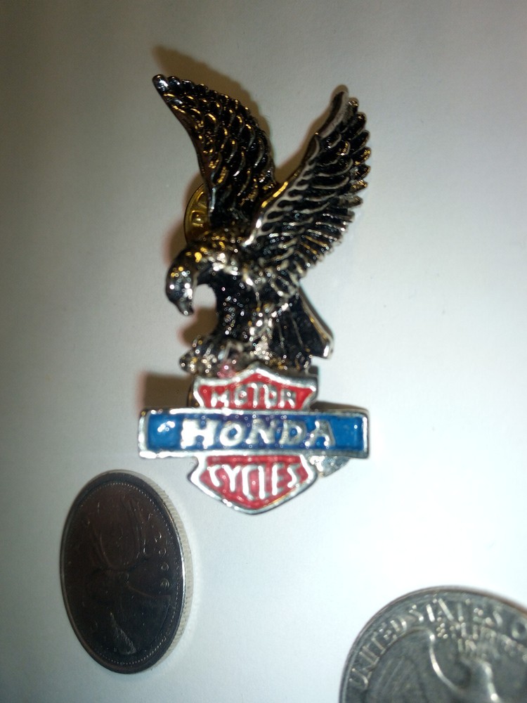 1970s HONDA Motorcycle Eagle Lapel Hat Pin