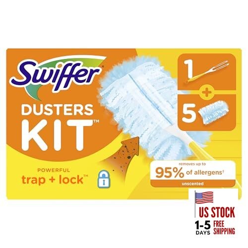Dusters Starter Kit, Kit Includes 1 Handle and 5 Dusters