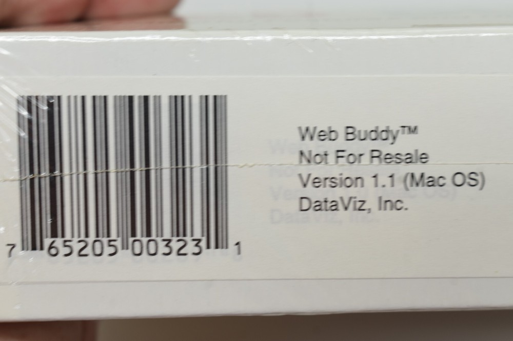 Vintage Web Buddy Demo Software Big Box Web Browser Toolbar 90's Mac. New Sealed